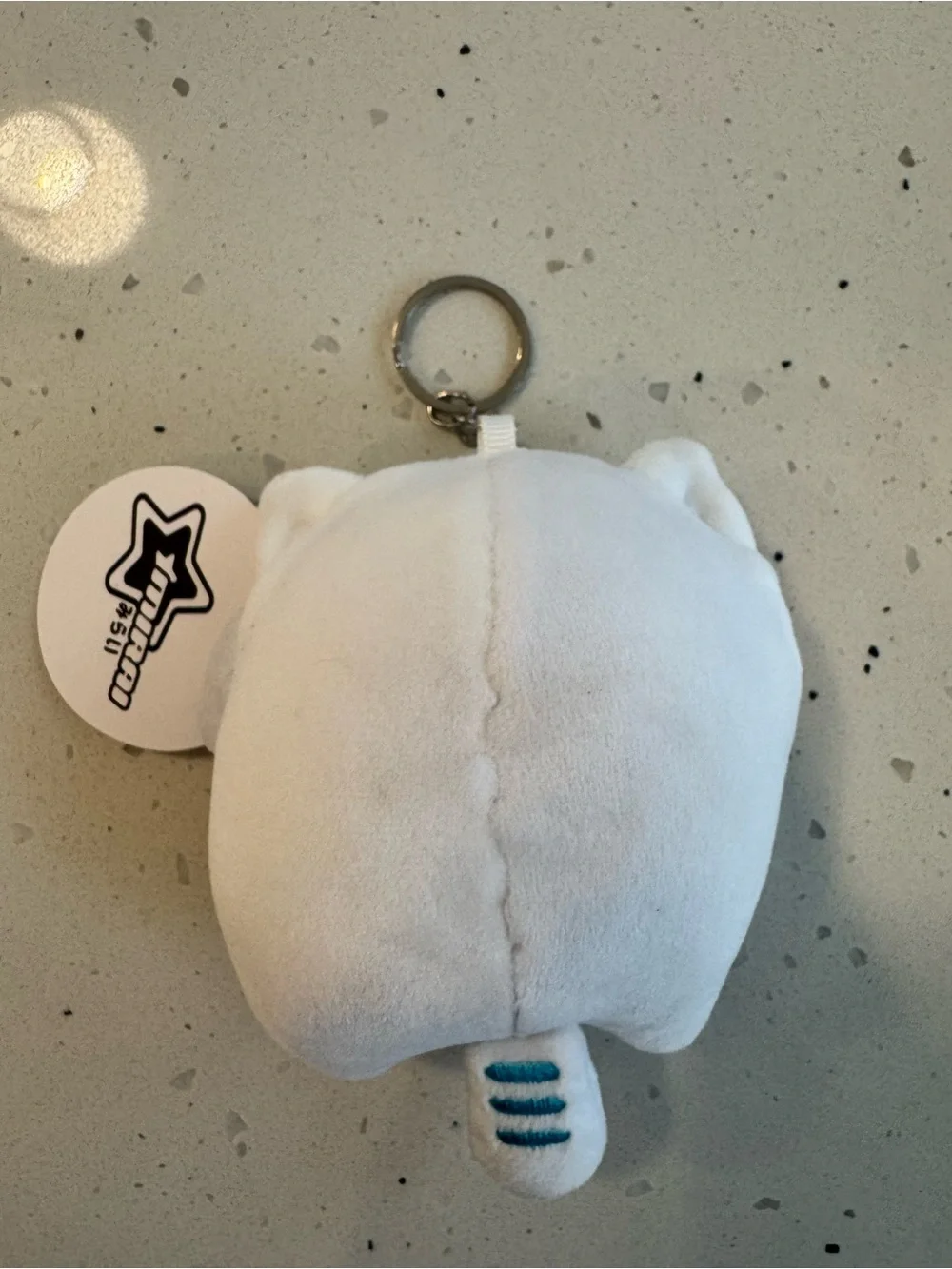 Sanrio Cinnamoroll Cat Keychain - White with Teal Accents